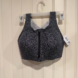 Lululemon Athletica Black and White High-Impact Sports Bra